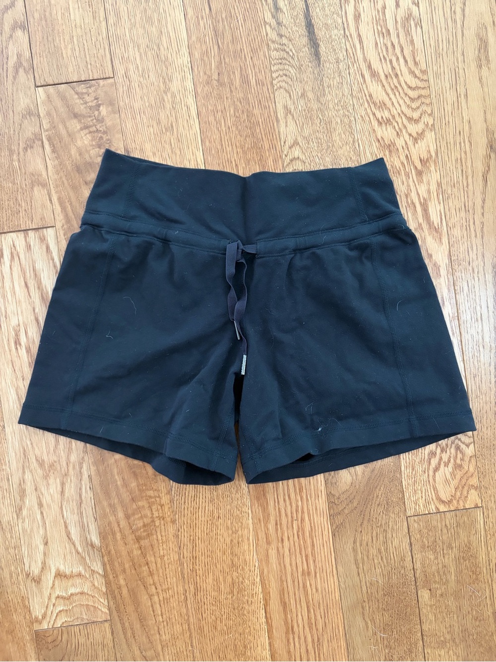 lululemon athletica Black High-Rise Drawstring Athletic Shorts